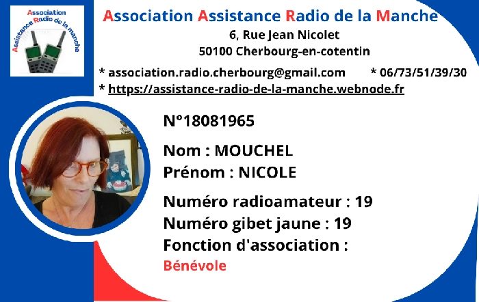 MOUCHEL Nicole - Bénévole