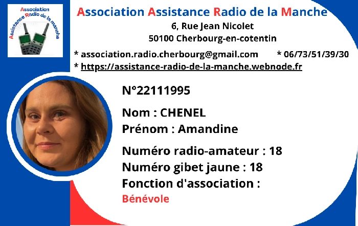 CHENEL Amandine - Bénévole