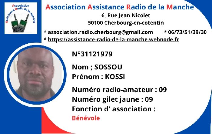 KOSSI Sossou - Bénévole